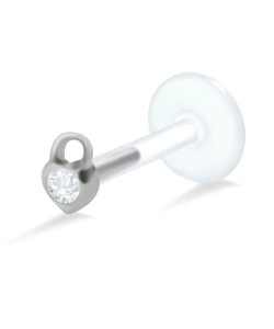 Heartlock with Stone Monroe Piercing LA-353
